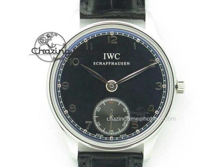 MIROTIME 0205 Portuguese Chrono IW371620 APSF 1:1 Best Edition White Blue Dial on Blue Leather Strap A MultiPurpose 7039